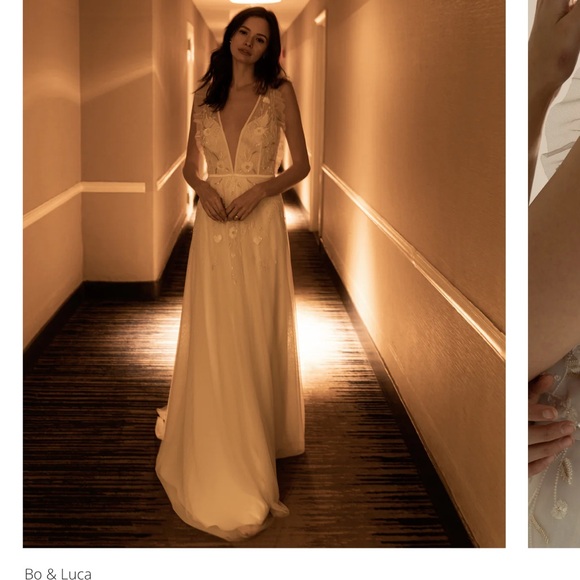 Bo and Luca size 8 Taylor gown. Purchased at sample sale, doesn’t fit properly. - Picture 3 of 6